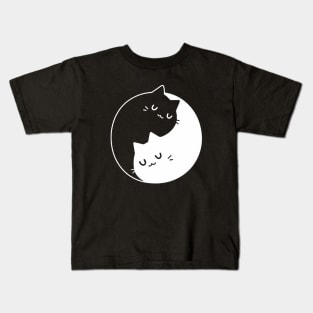 Yin Yang Cats Kids T-Shirt